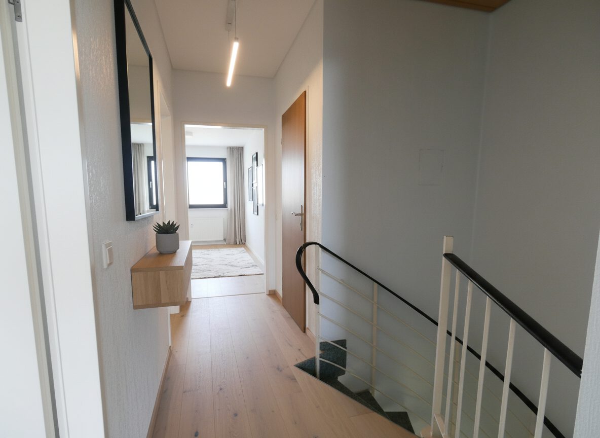 Diele OG Visualisierung (KI-generiert, mögliche Gestaltung)