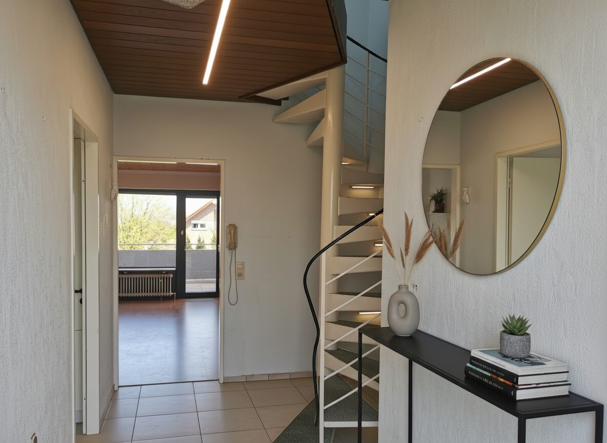 Diele Visualisierung (KI-generiert, mögliche Gestaltung)