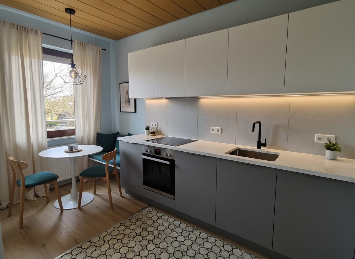 Küche Visualisierung (KI-generiert, mögliche Gestaltung)